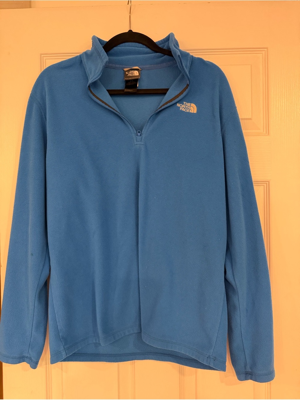 The North Face Men’s Medium Blue 1/4 Zip Fleece Pullover Outdoor